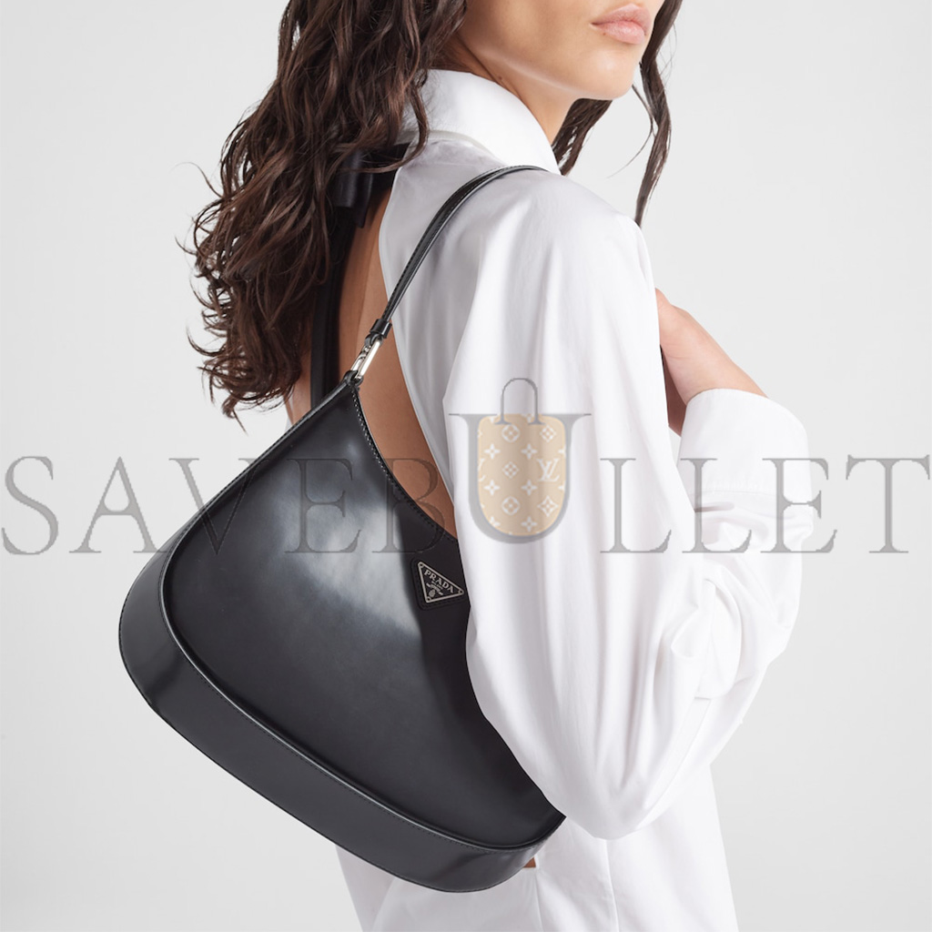 Pra*a cleo brushed leather shoulder bag 1bc499 (27*22*6cm)